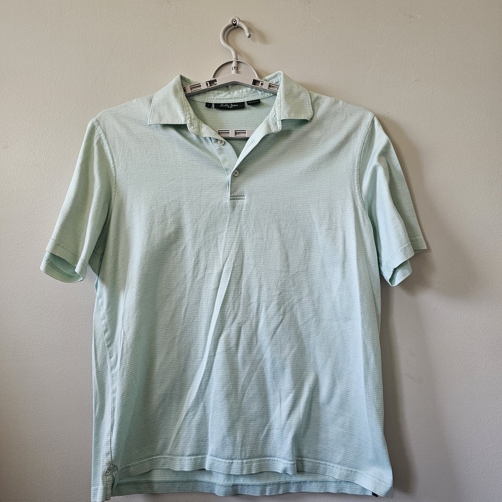 Bobby Jones Golf Polo Shirt Men's Size Large Green‎ Short Sleeve 100% Cotton